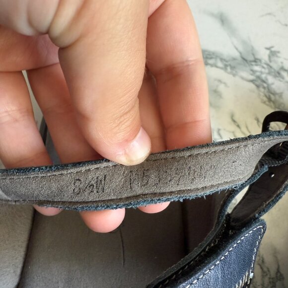 SAS Women 8.5W Nudu Sandal Slingback Tripad Comfort Orthotic Leather Blue Shoe - Picture 6 of 6